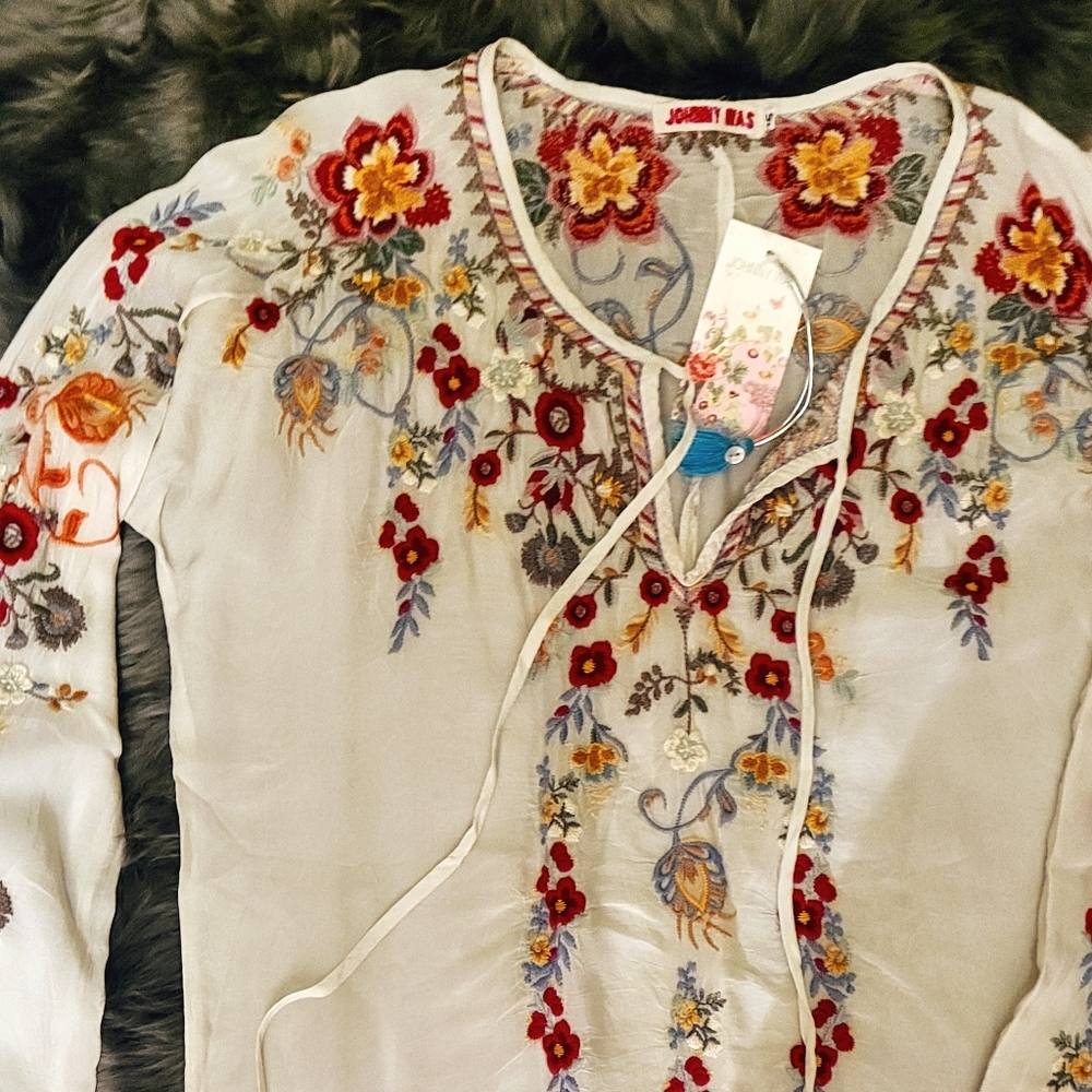 Johnny Was Autumn Bloom Tunic